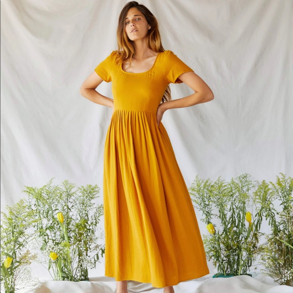 Christy Dawn Mustard Scarlett Dress